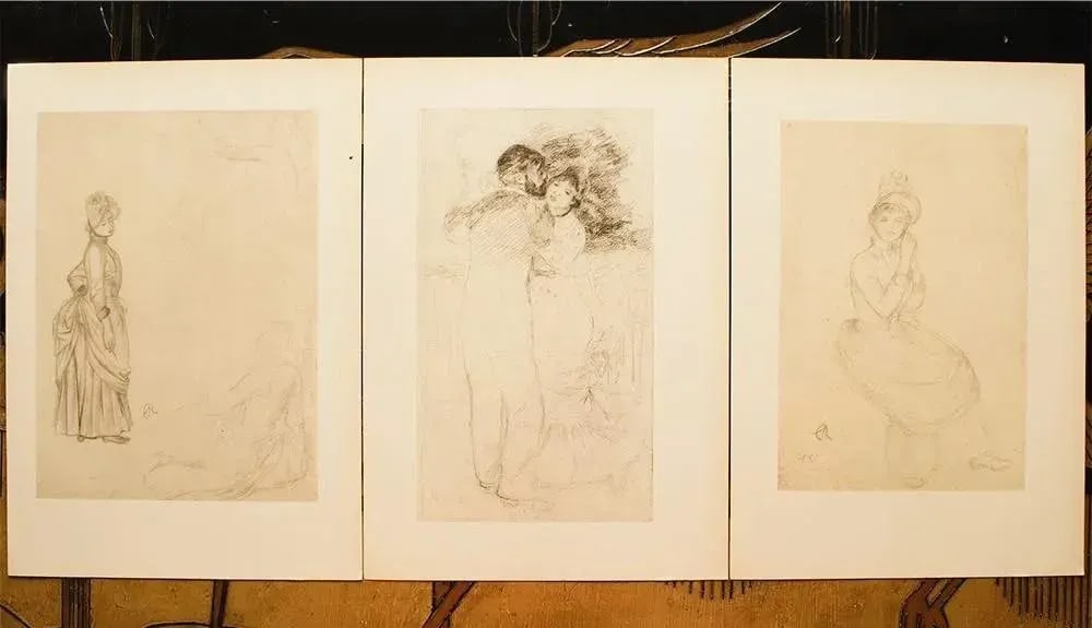 1959 After Renoir Vintage Hungarian Photogravures - Set of 3 - 4