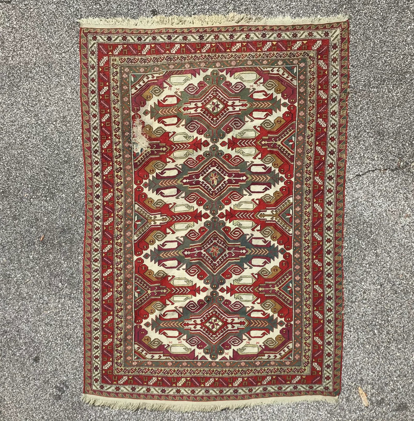 Vintage Geometric Design Kilm Rug - 10