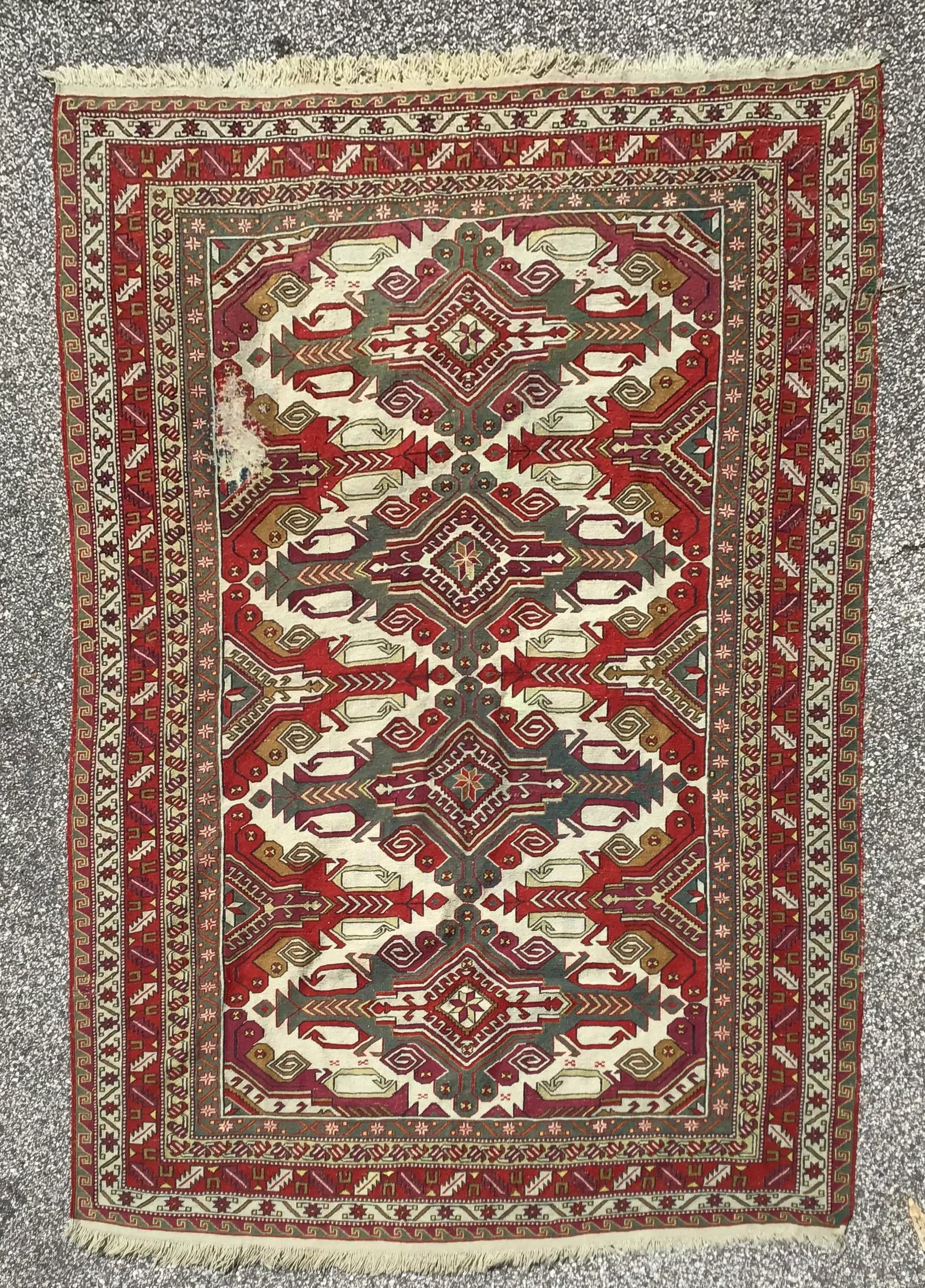 Vintage Geometric Design Kilm Rug - 11