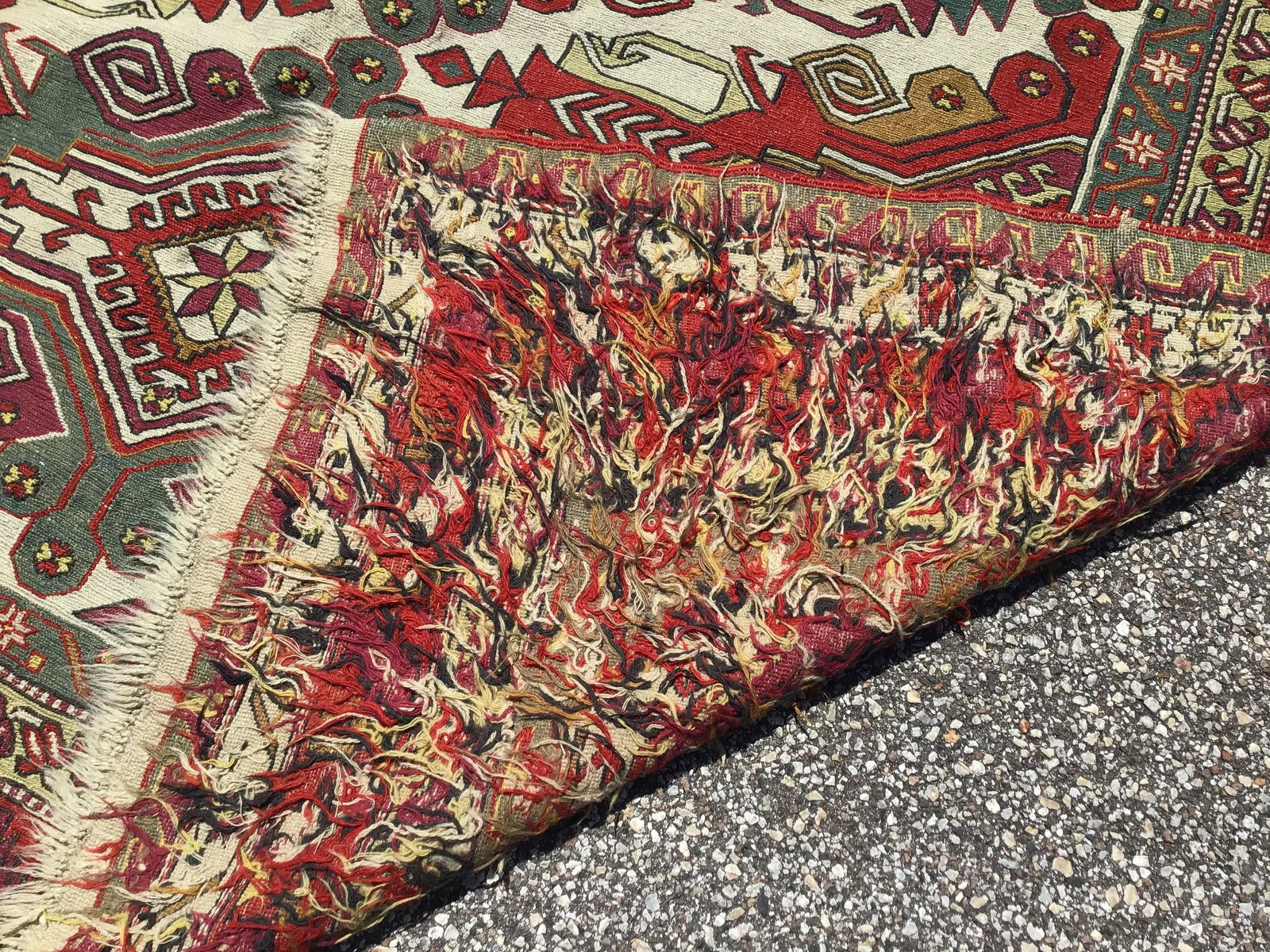 Vintage Geometric Design Kilm Rug - 2