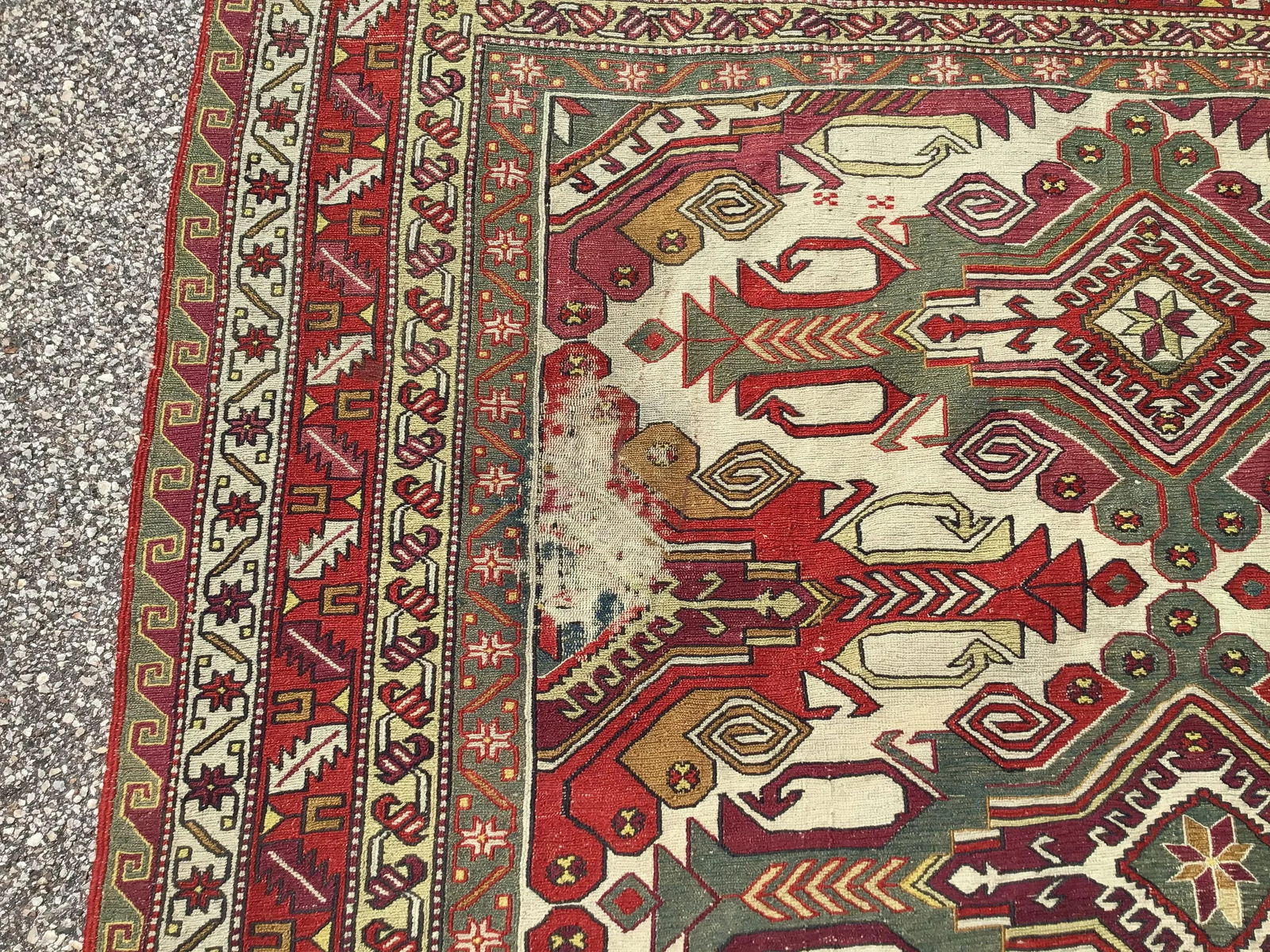 Vintage Geometric Design Kilm Rug - 4