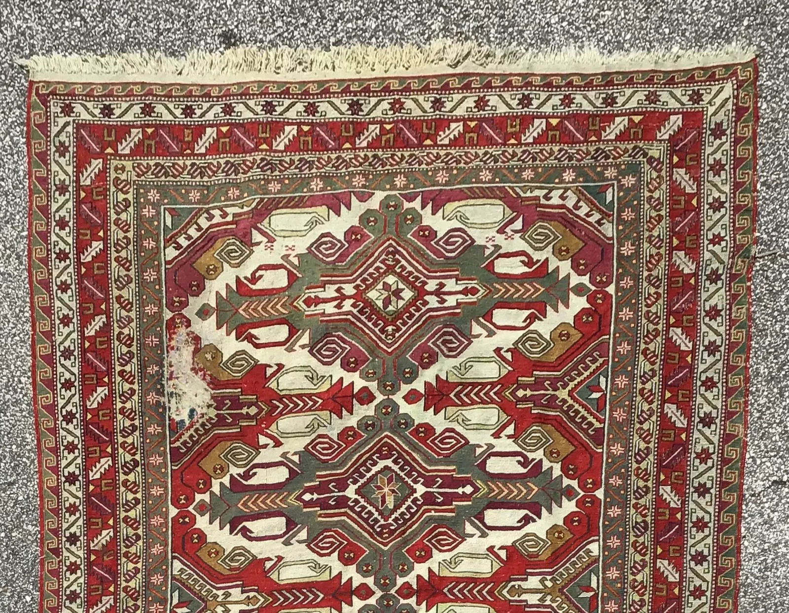 Vintage Geometric Design Kilm Rug - 9