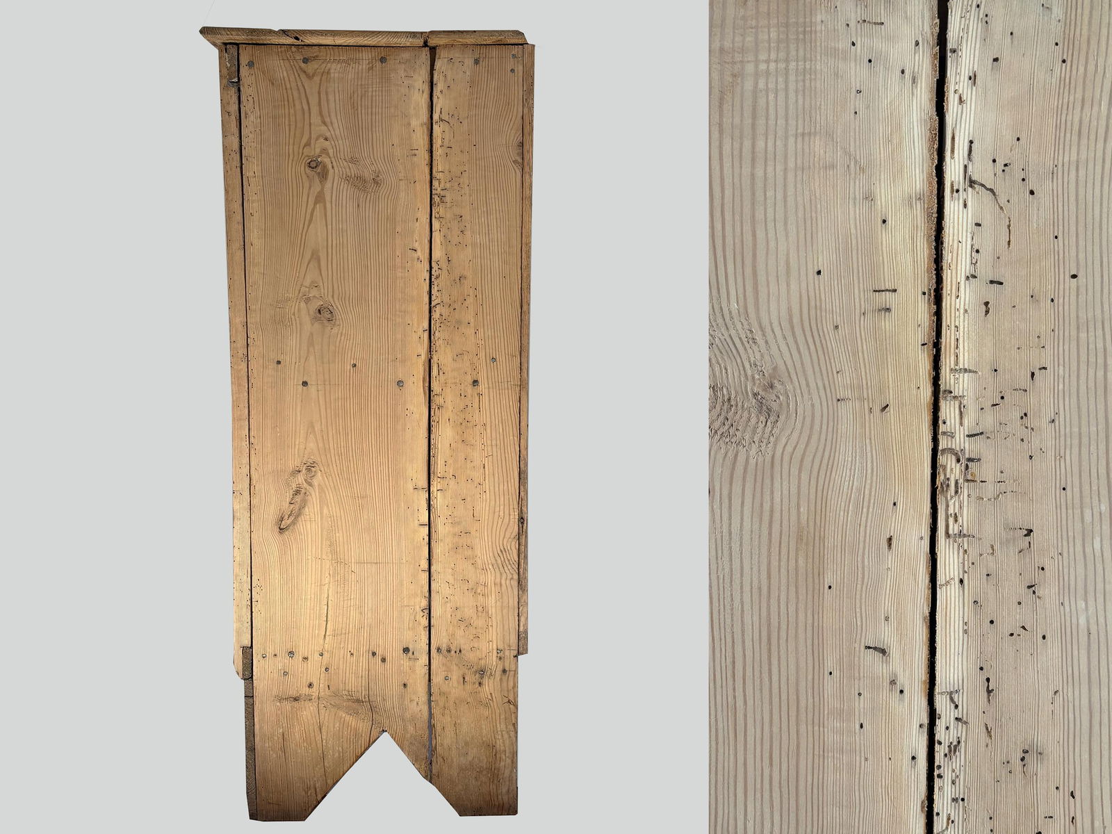 1900s Antique European Scrubbed Irish Pine Cabinet - 6