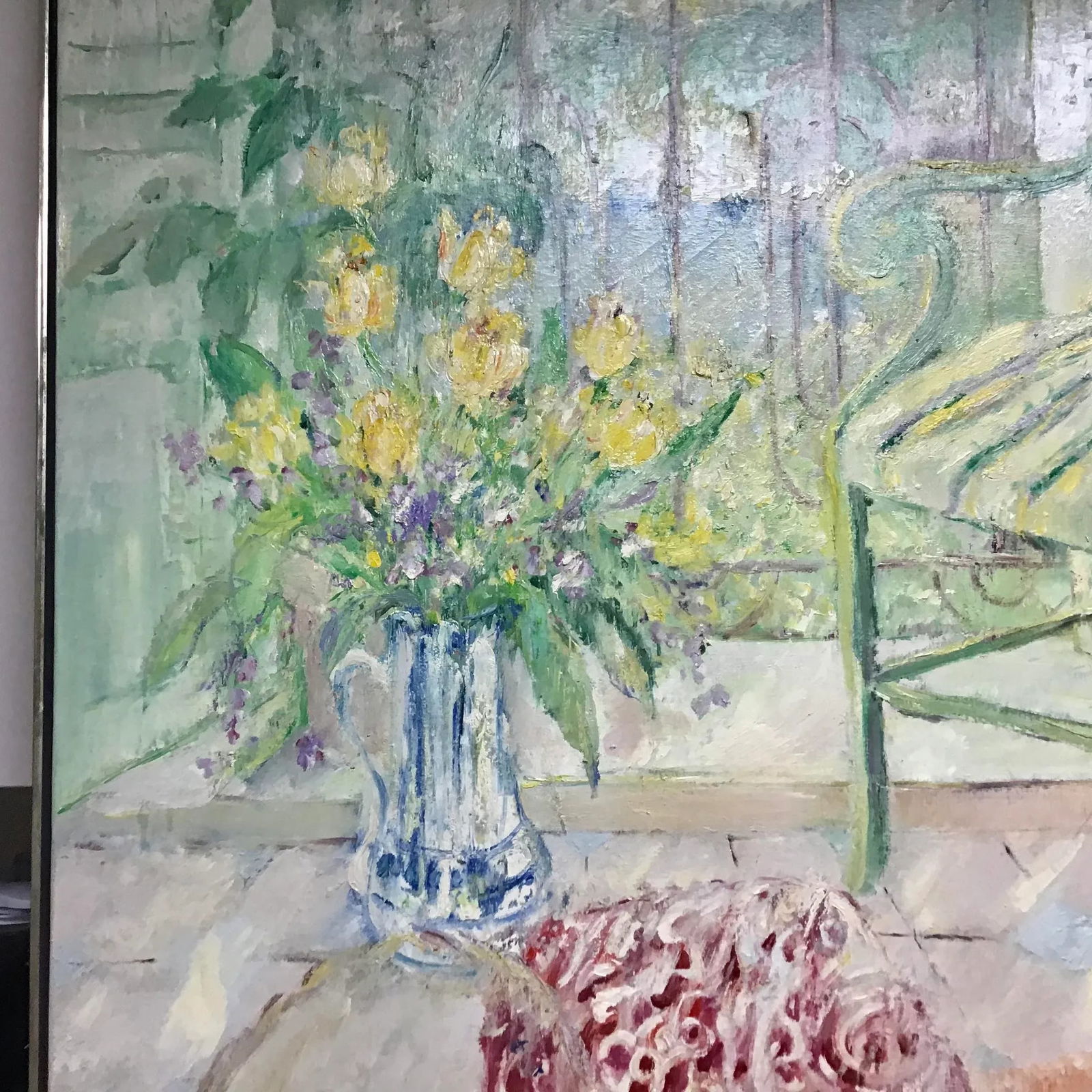 Large Original Oil on Canvas Still Life Signed Painting - 5