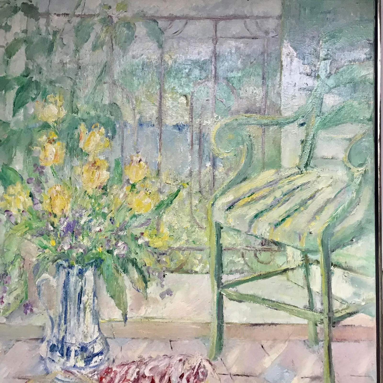 Large Original Oil on Canvas Still Life Signed Painting - 6