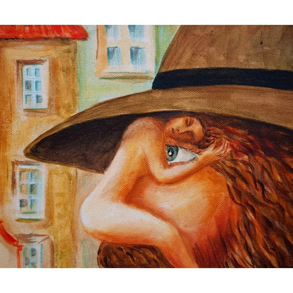 2012 Vlad Pronkin "Italian Man or Thinking of You" Surrealist Painting, Signed - 7