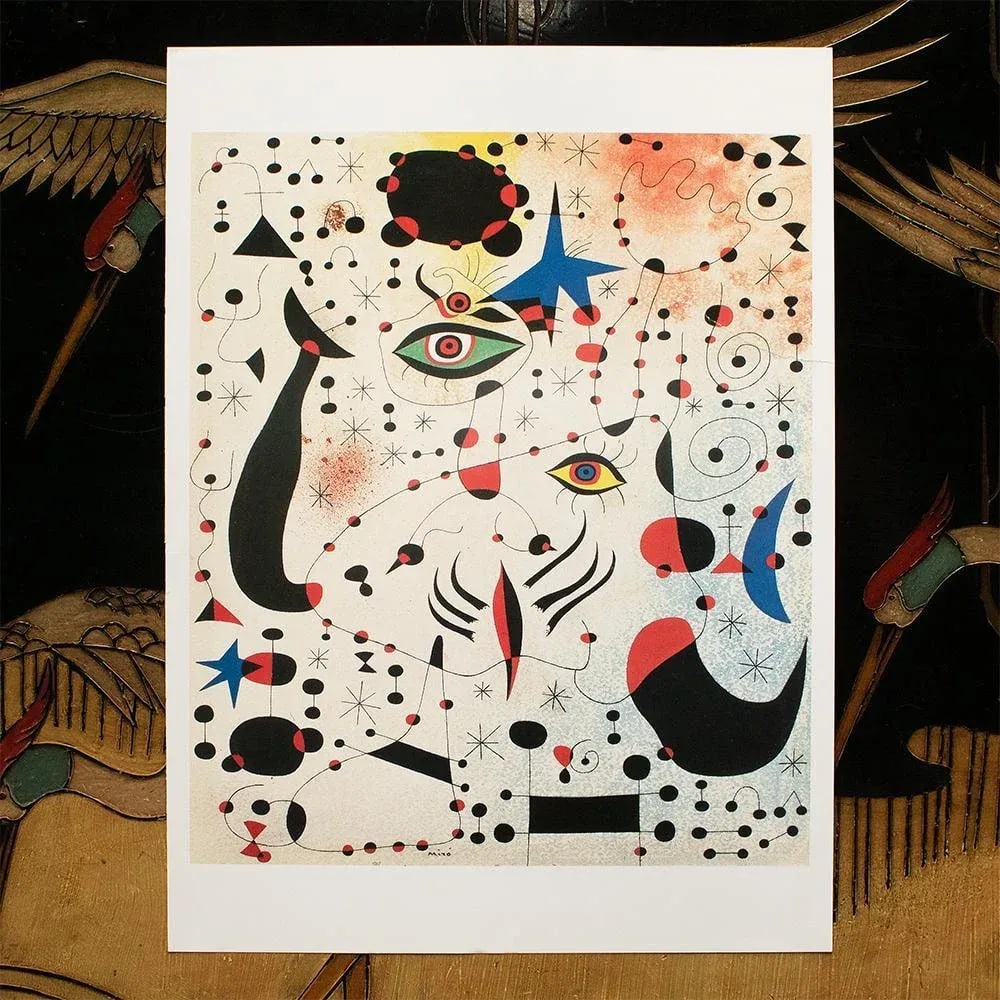 1993 After Joan Miro "In Love With a Woman", First German Edition Poster - 4