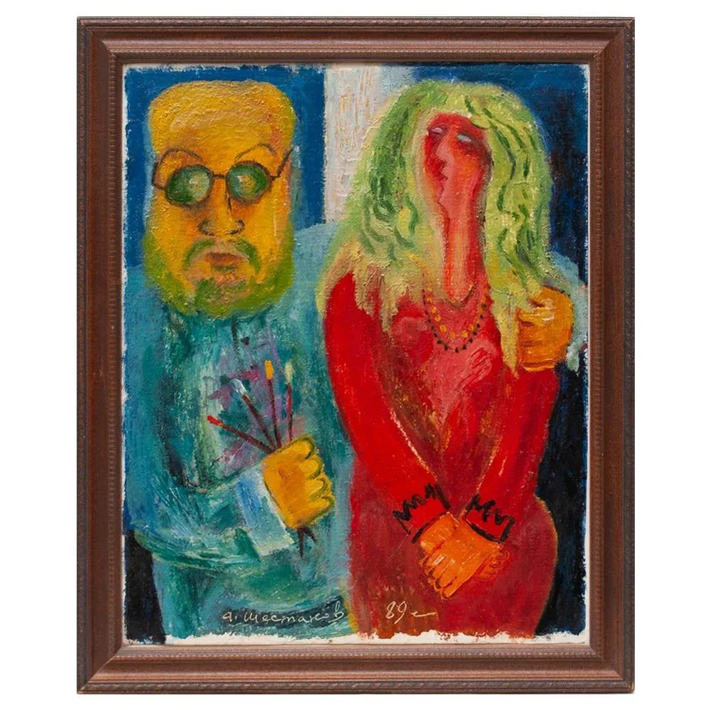 Matisse and His Muse by Adolf Shestakov, Signed, Sealed, C. O. A. - 13