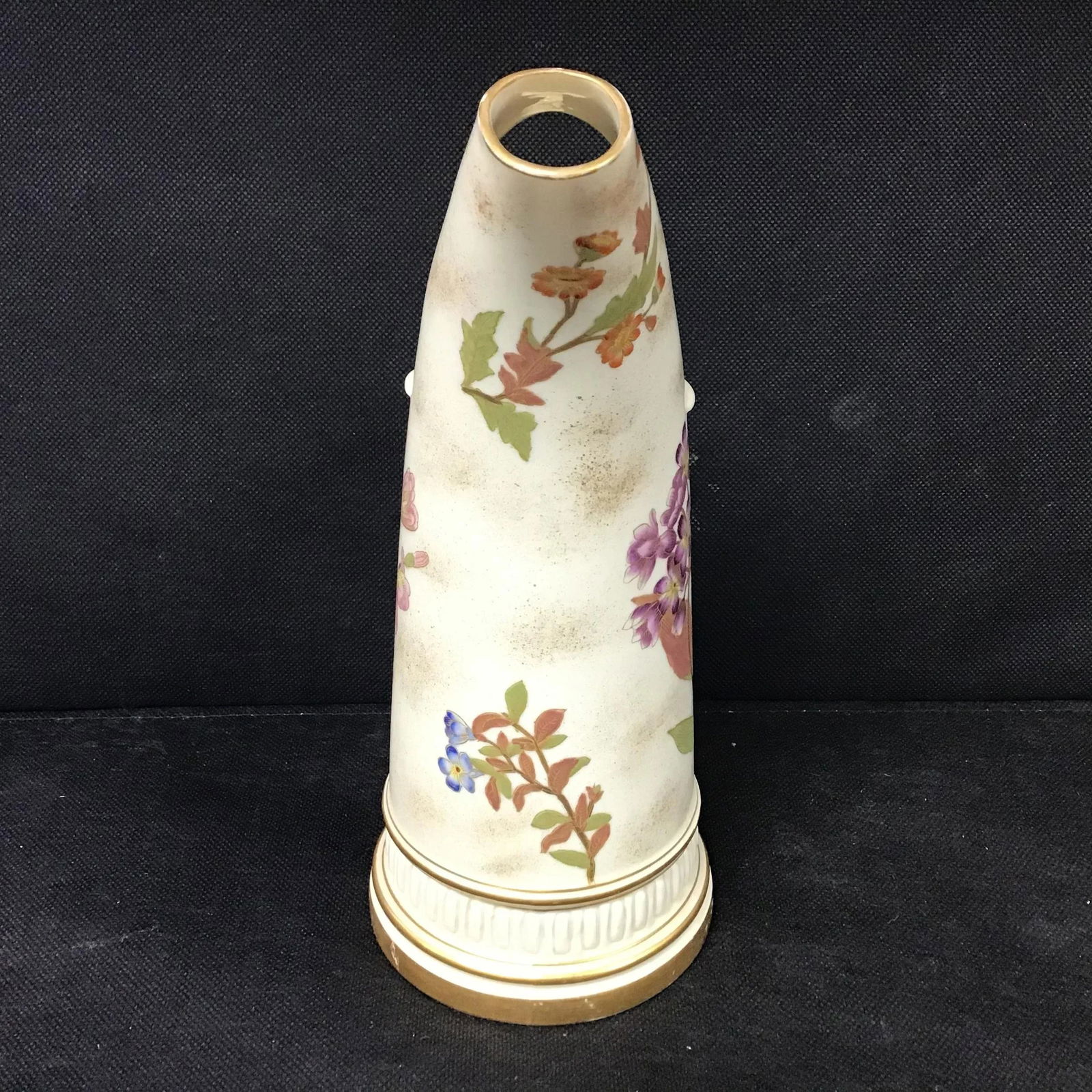 Royal Worcester Antique Porcelain Antler Handled Pitcher - 2