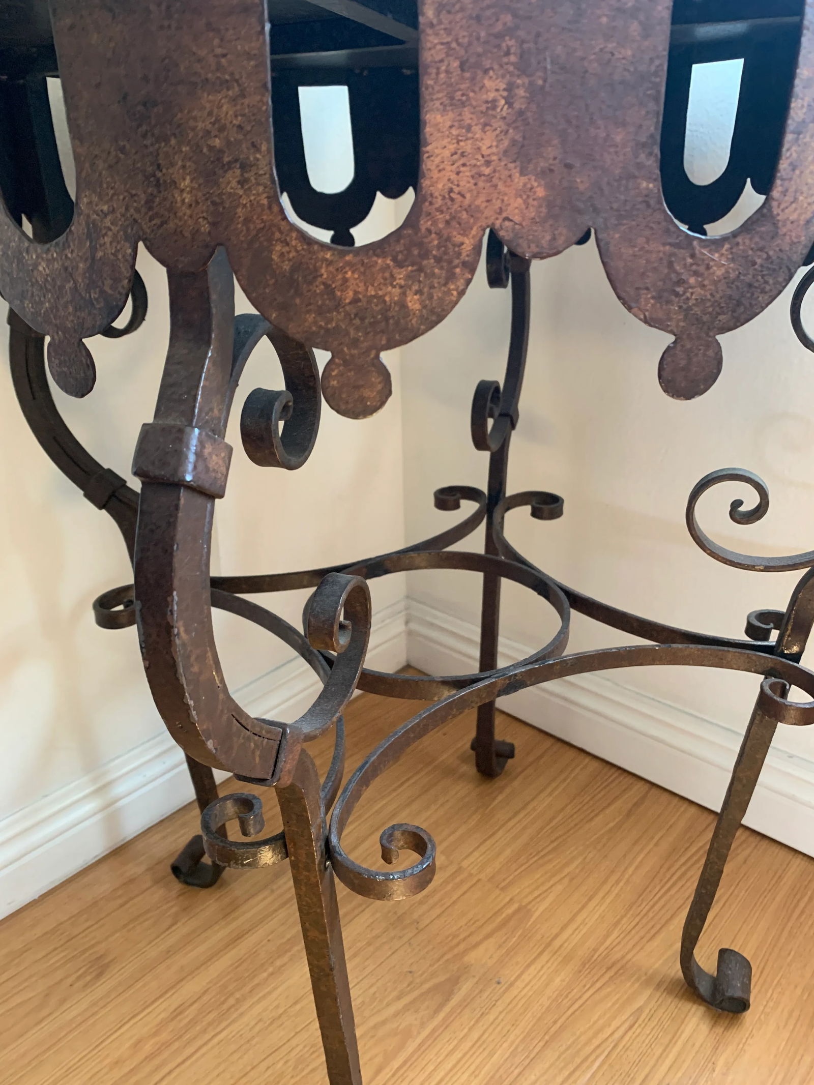 Wrought Iron Side Table - 2