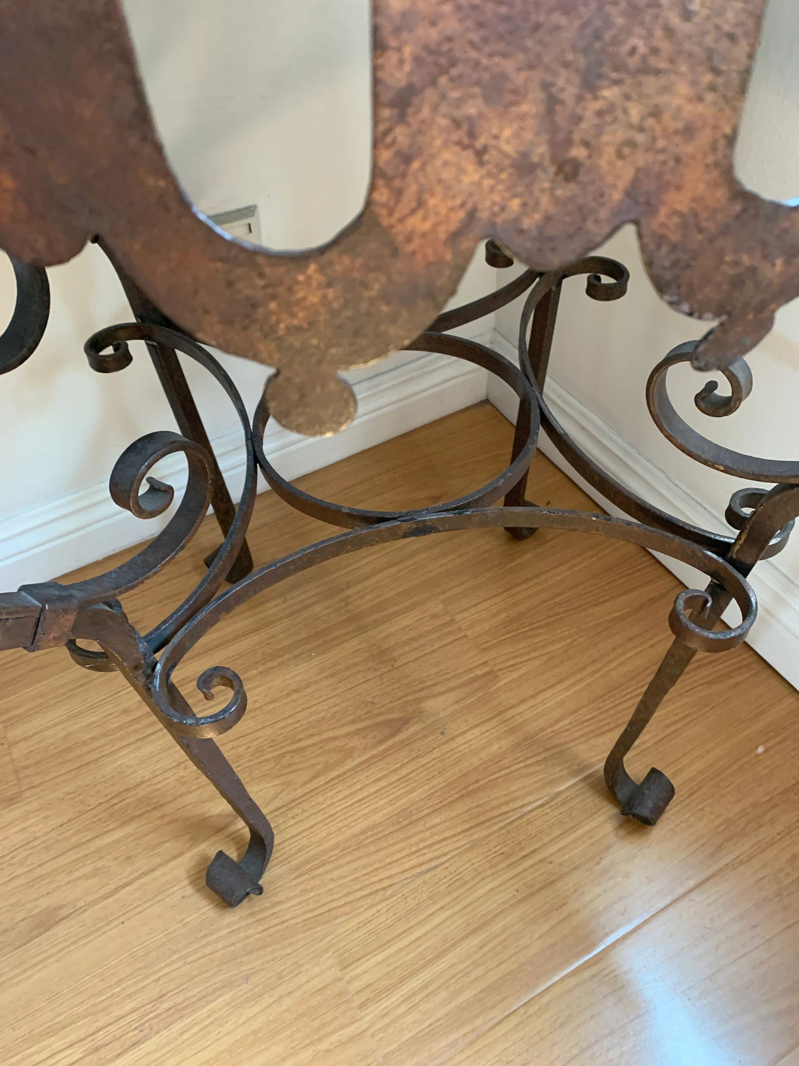 Wrought Iron Side Table - 3