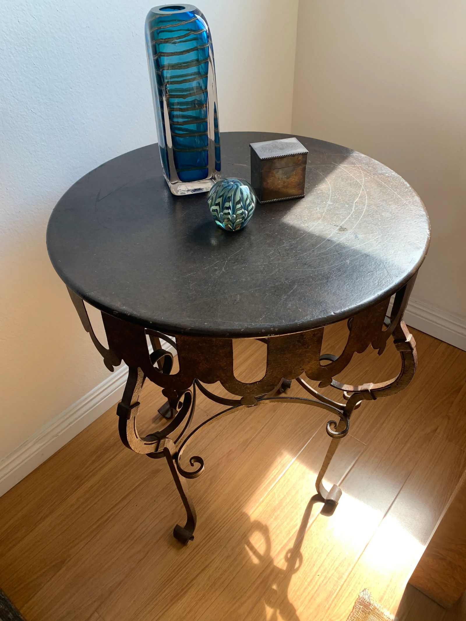 Wrought Iron Side Table - 5