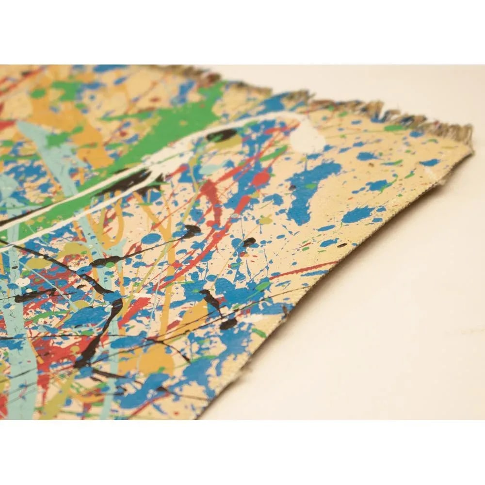 XL "Composition" Abstract Expressionist Mixed-Media Drip Painting in the Style of Jackson Pollock - 8