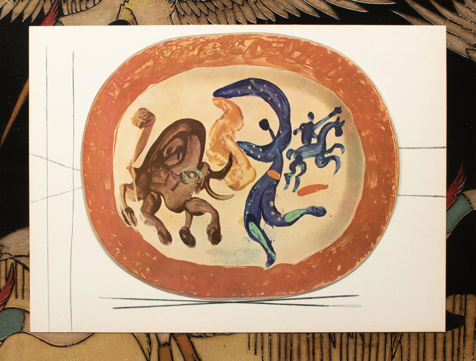 1955 Set of 12 Prints of Picasso's Ceramic Platters - 14