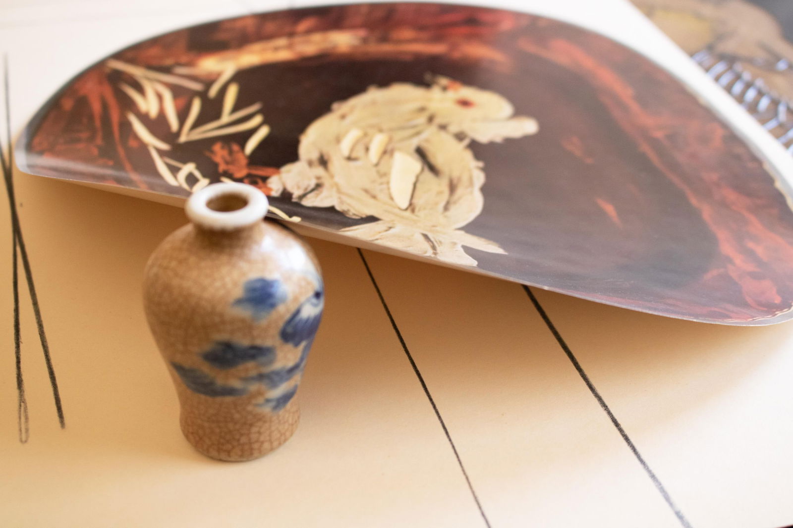 1955 Vintage Print of Picasso's Ceramic Platter, "Dove" - 4