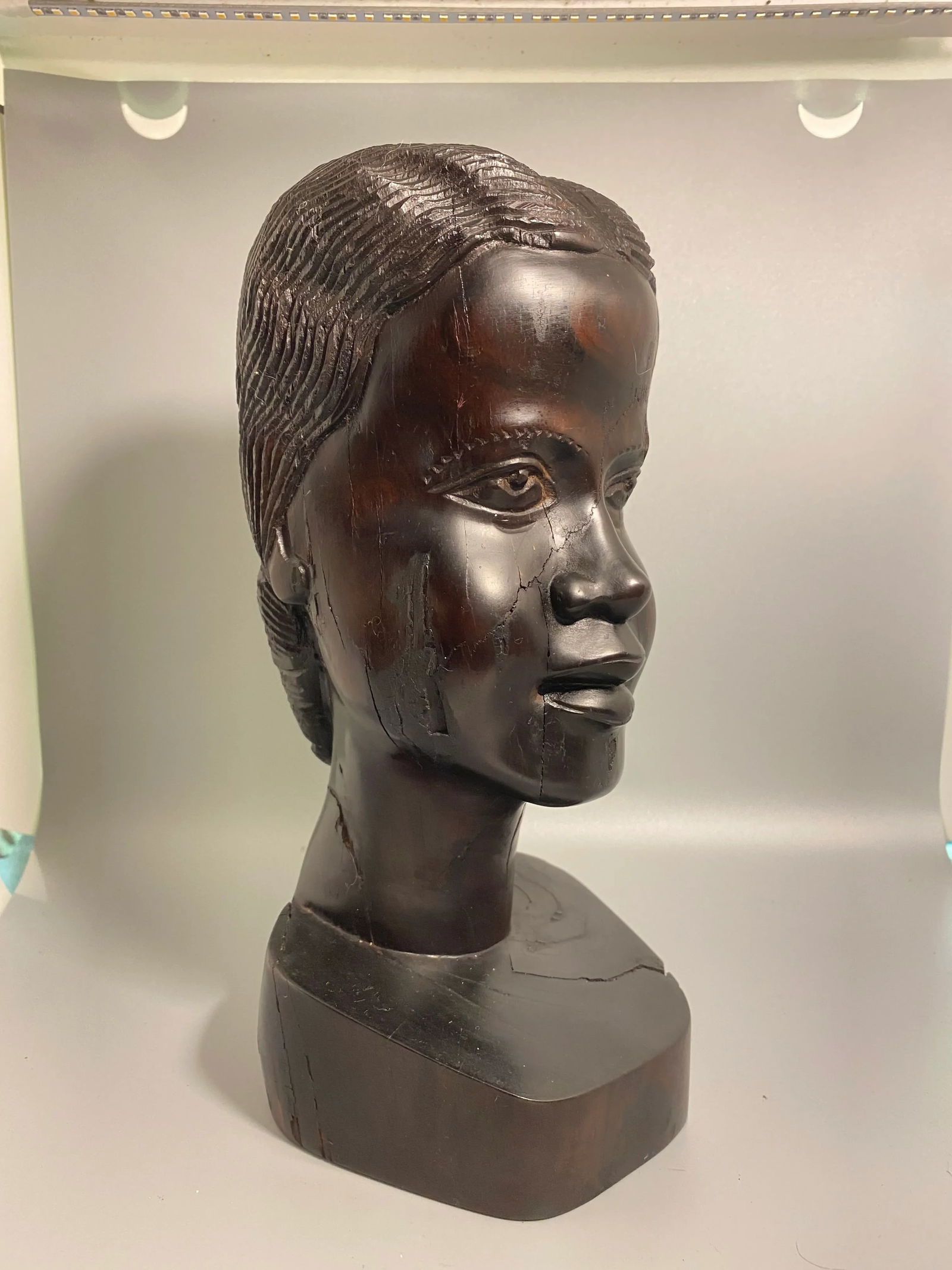 Mid-Century Haitian Female Bust From Irwin and Lane - 4