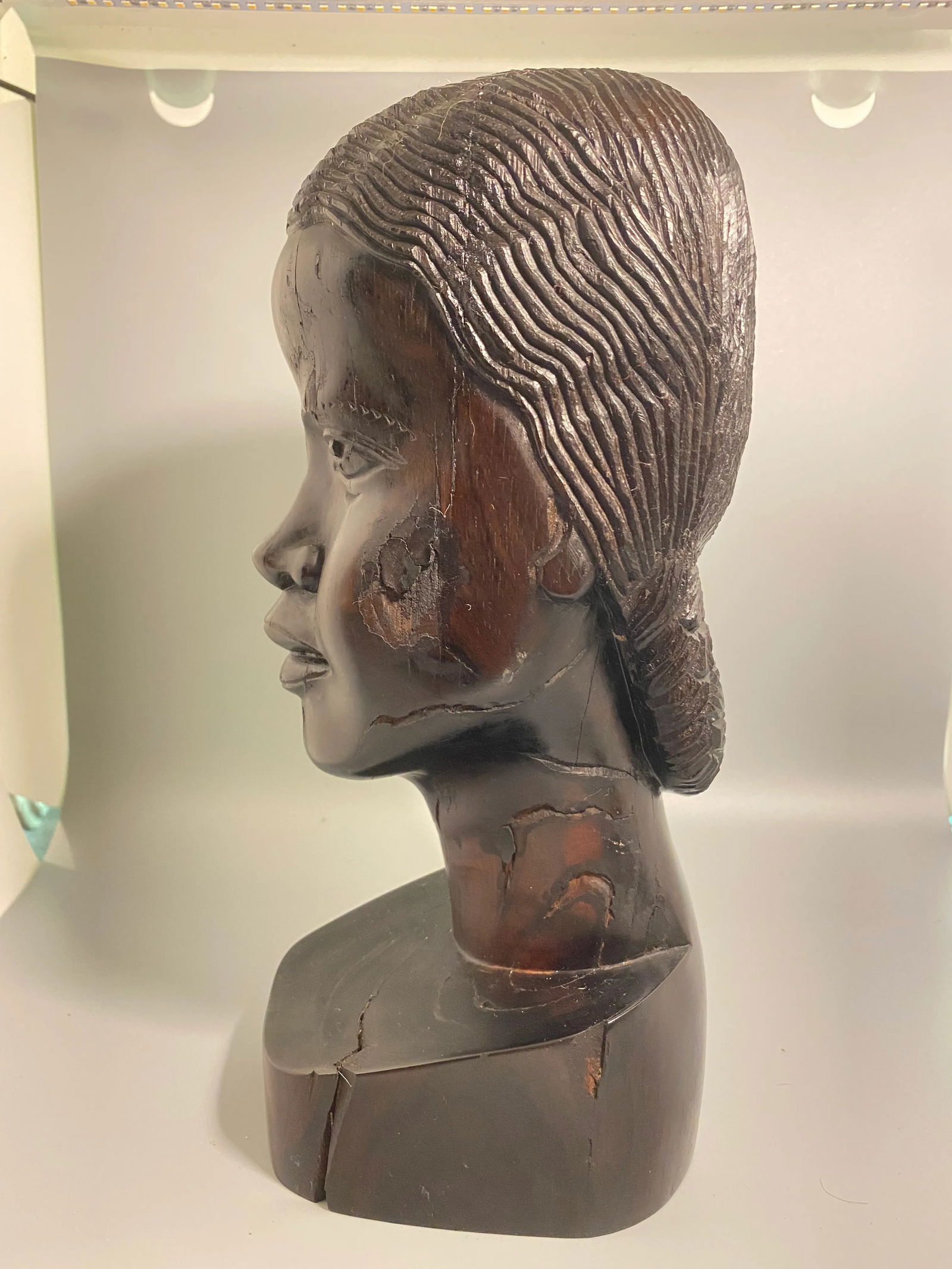Mid-Century Haitian Female Bust From Irwin and Lane - 5