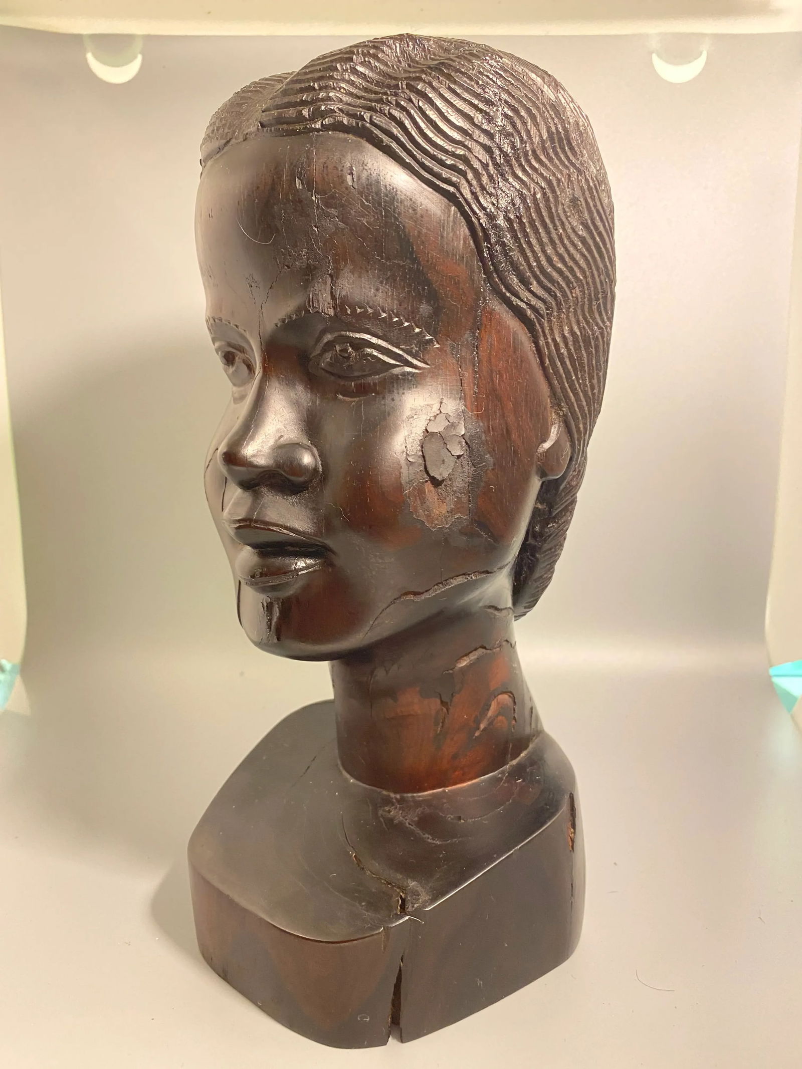 Mid-Century Haitian Female Bust From Irwin and Lane - 7