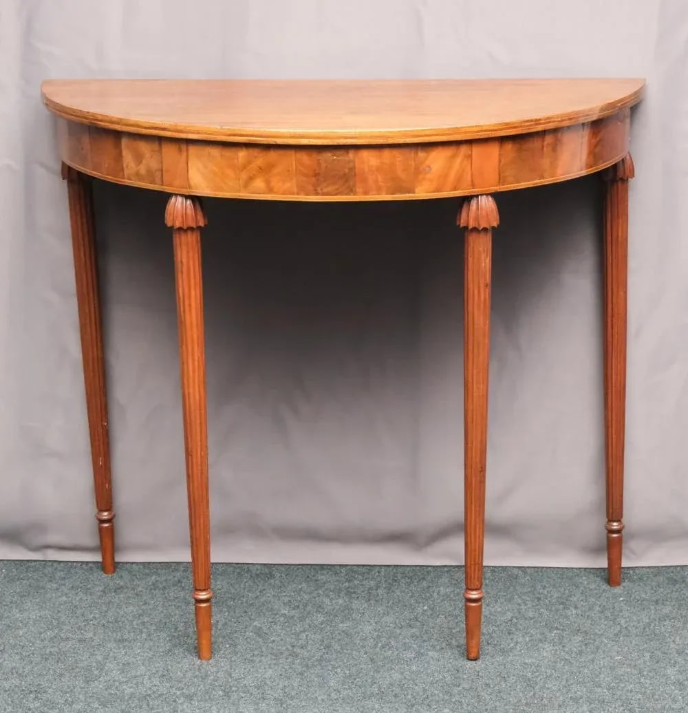 Early 19th Century Regency Period Mahogany Wooden Console Table - 10