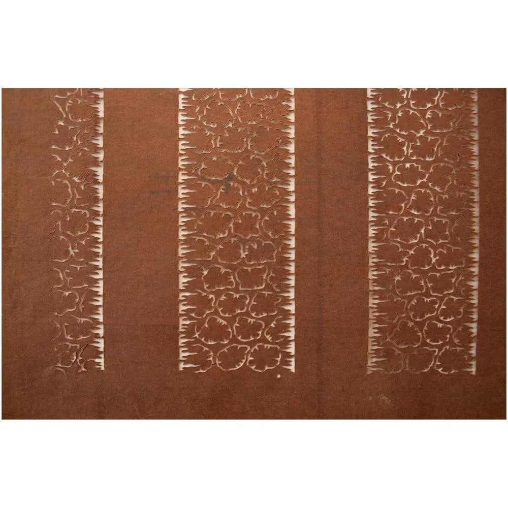 1850s Edo Era Abstract Japanese Katagami Stencil Art - 6