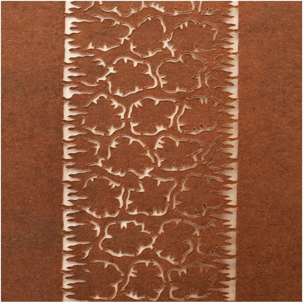 1850s Edo Era Abstract Japanese Katagami Stencil Art - 9