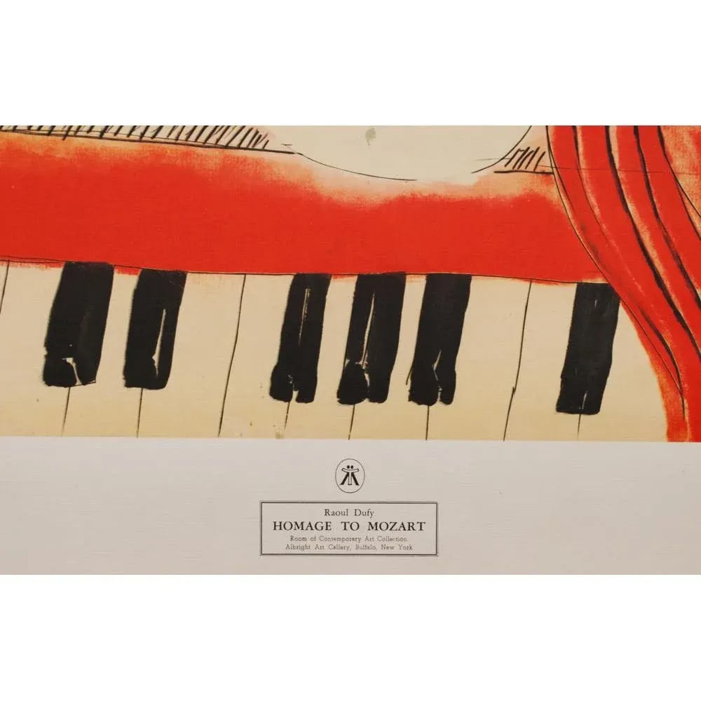 XL After Raoul Dufy, "Homage to Mozart" First Edition Offset Lithograph - 8