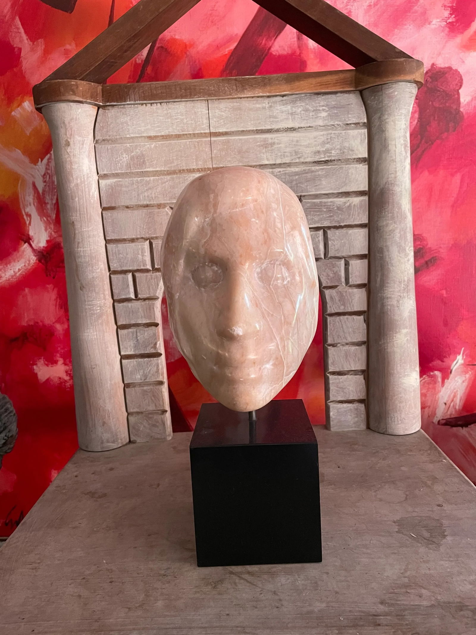 White Marble Figurative Mid Century Bust of a Woman by J Maher. - 10