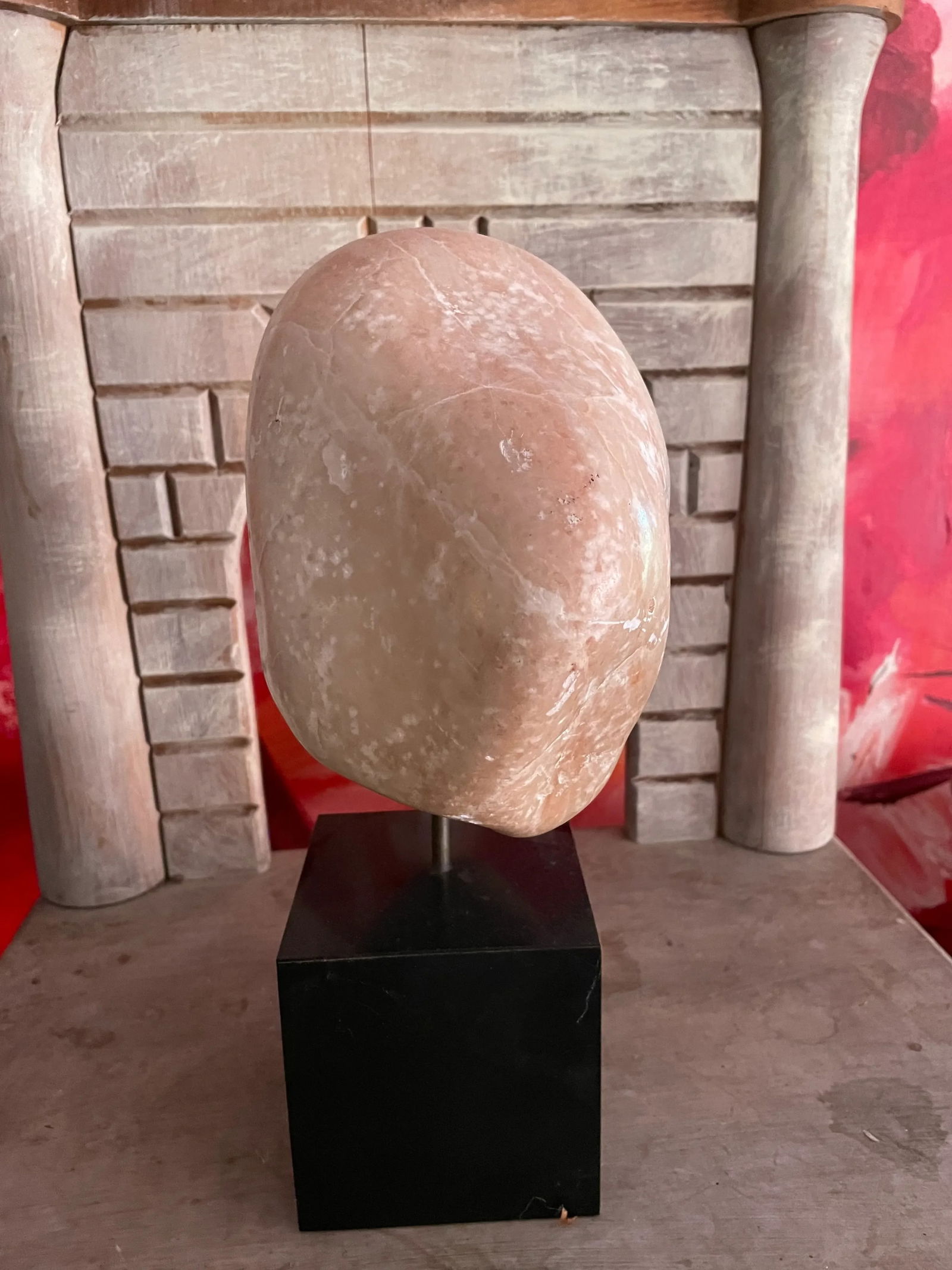 White Marble Figurative Mid Century Bust of a Woman by J Maher. - 2