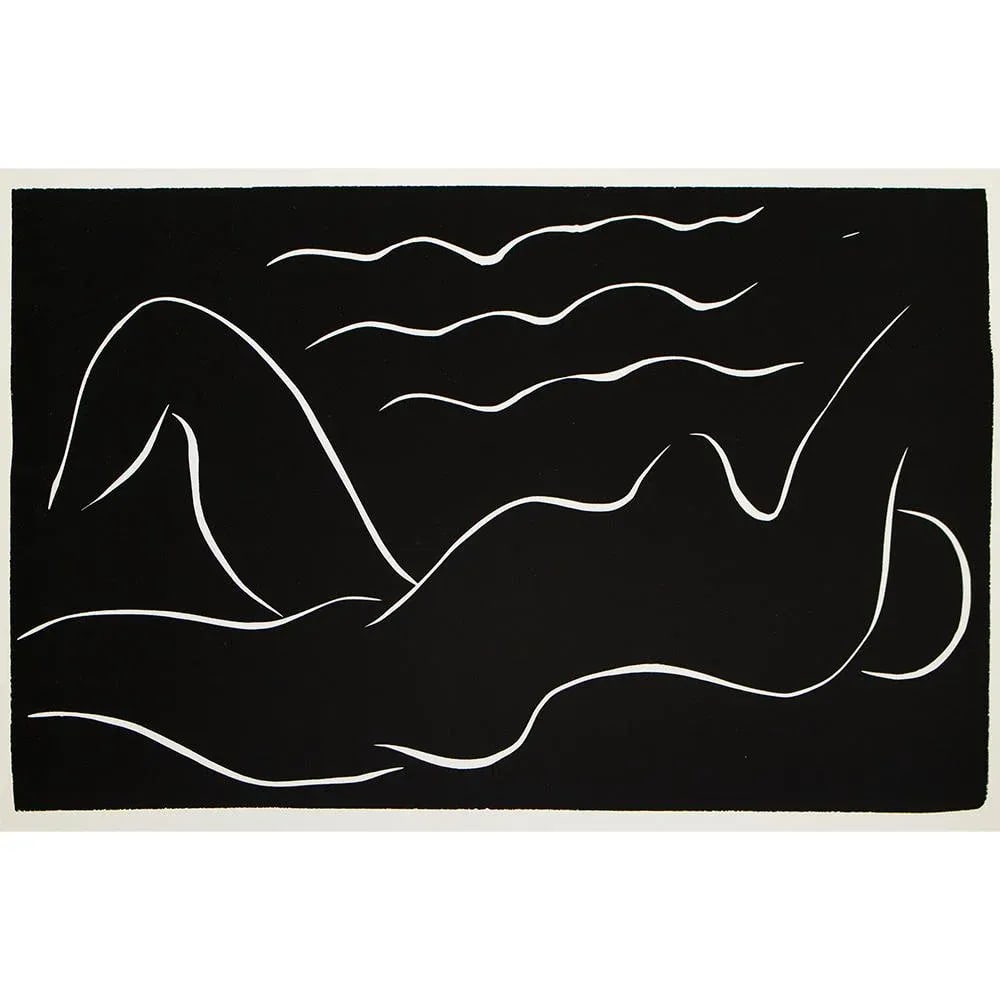 1990 After Henri Matisse, "Nude in the Air" Black and White Print - 4
