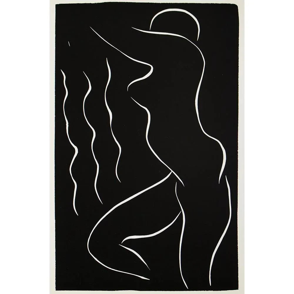 1990 After Henri Matisse, "Nude in the Air" Black and White Print - 6