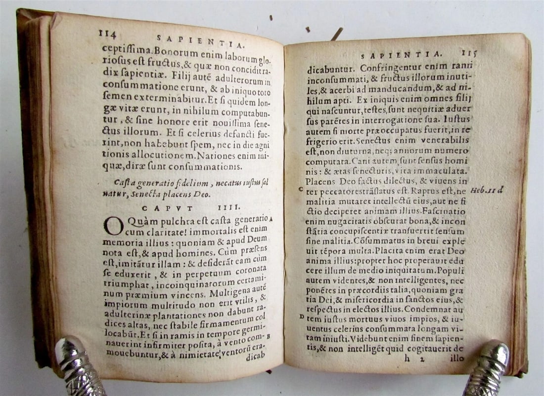 1562 BIBLE Proverbia Salomonis antique in LATIN 16th CENTURY - 7
