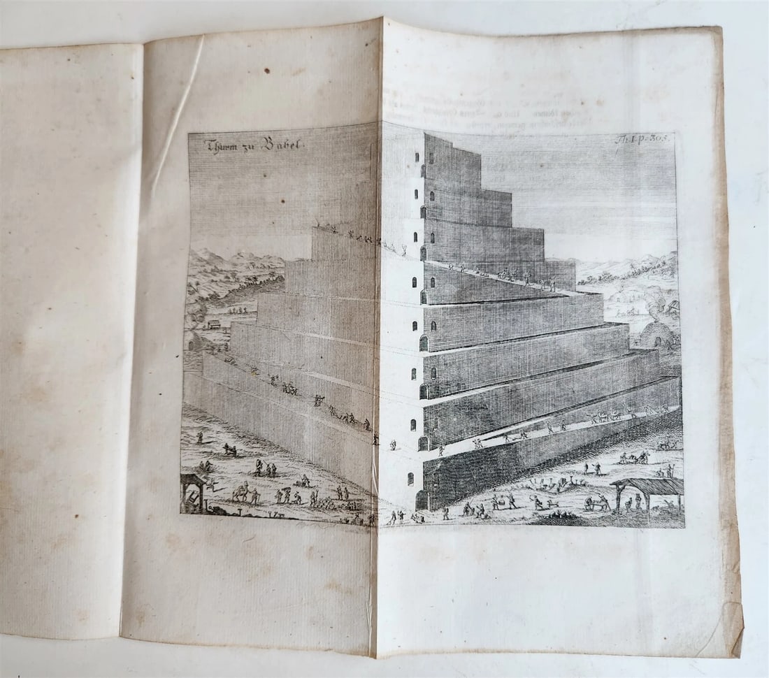 1745 HISTORY of the WORLD by S.J. Baumgarten ILLUSTRATED antique - 8