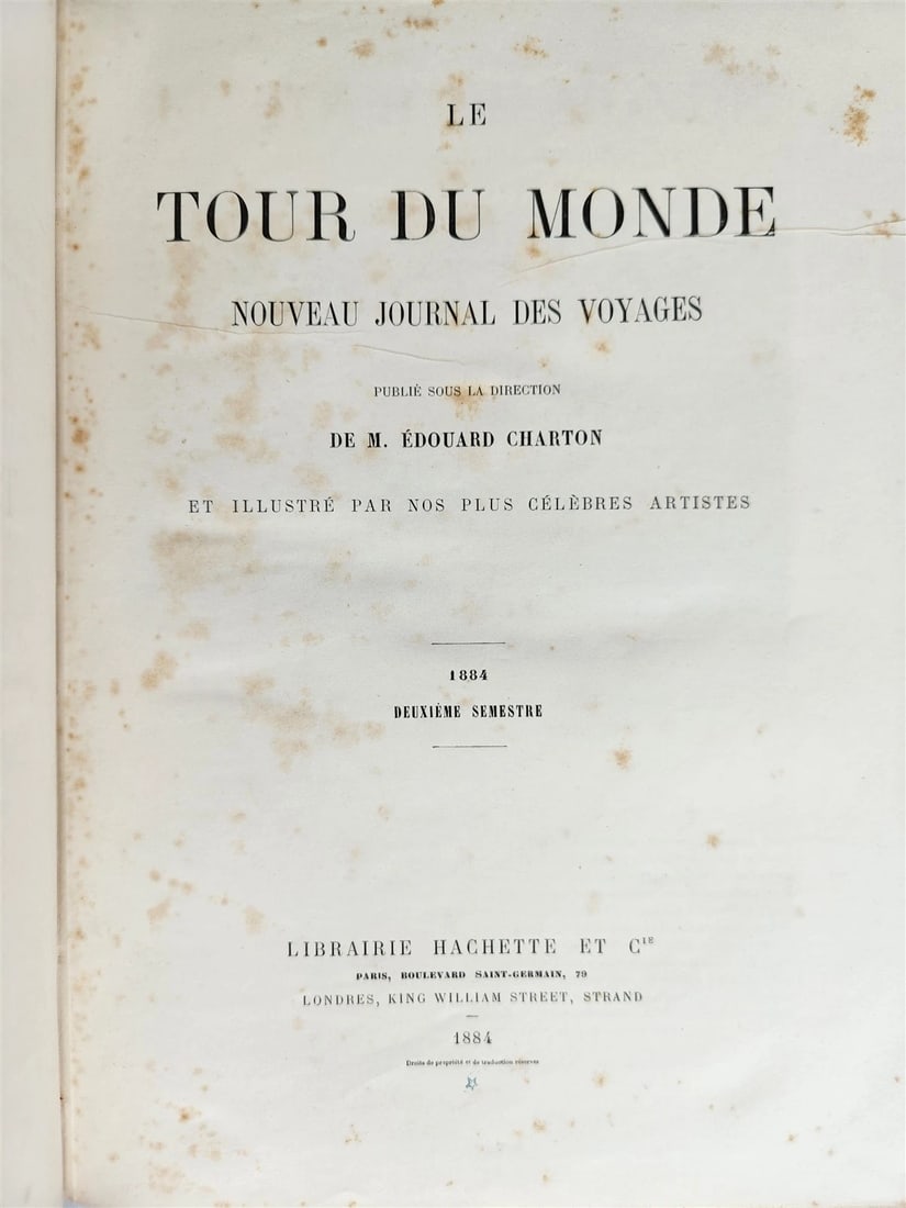 1884 HISTORY of VOYAGES ILLUSTRATED antique NORTH POLE PHILLIPPINES PERSIA USA - 4