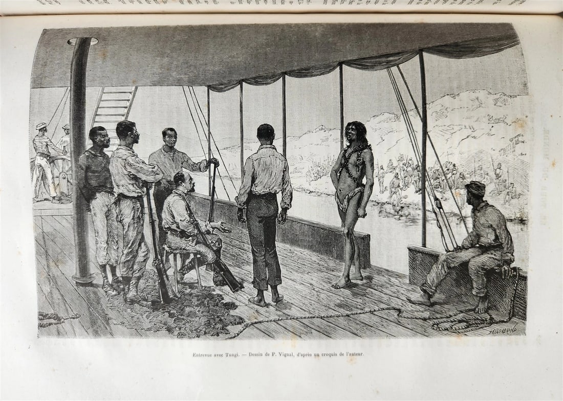 1884 HISTORY of VOYAGES ILLUSTRATED antique NORTH POLE PHILLIPPINES PERSIA USA - 7