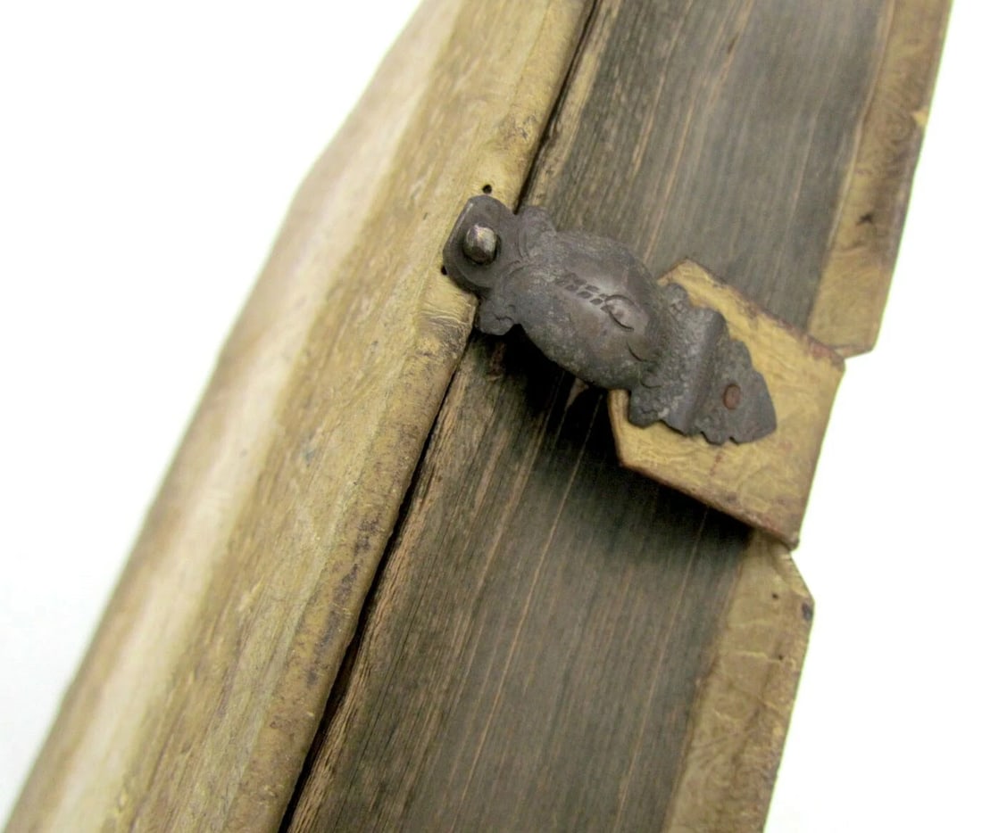 1691 BLIND-STAMPED PIGSKIN OVER WOODEN BOARDS FOLIO ANNALES ECCLESIASTICI Vol.15 - 8