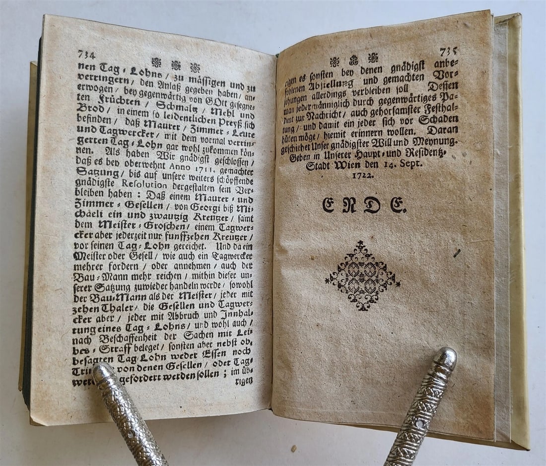 1723 Europaischen Staats-Cantzley antique VELLUM BOUND - 6