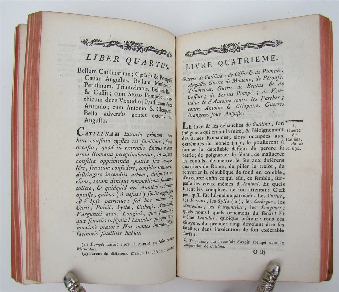 1774 ROMAN HISTORY in FRENCH antique Abrege de l'histoire Romaine by FLORUS - 6