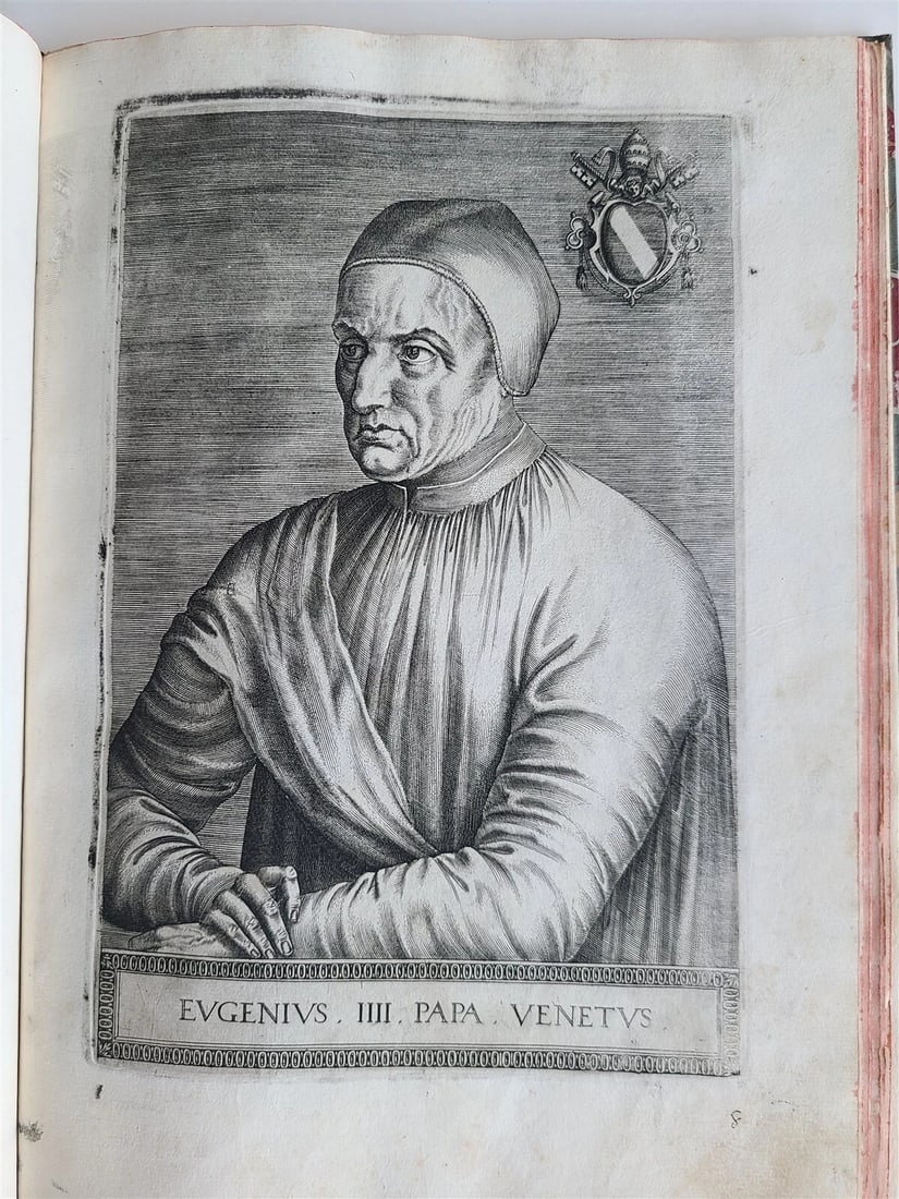 1568 ILLUSTRATED w/28 POPE PORTRAITS XXVII PONTIFICUM ELOGIA ET IMAGINES antique - 11