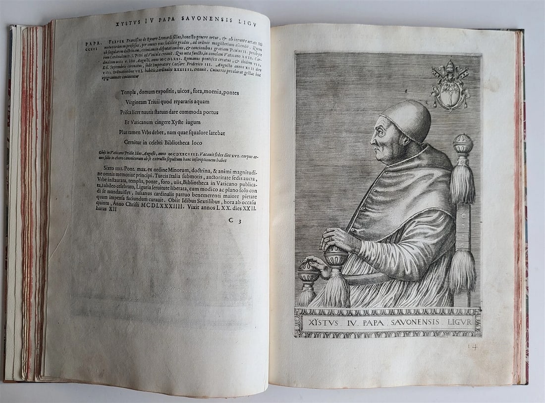 1568 ILLUSTRATED w/28 POPE PORTRAITS XXVII PONTIFICUM ELOGIA ET IMAGINES antique - 17