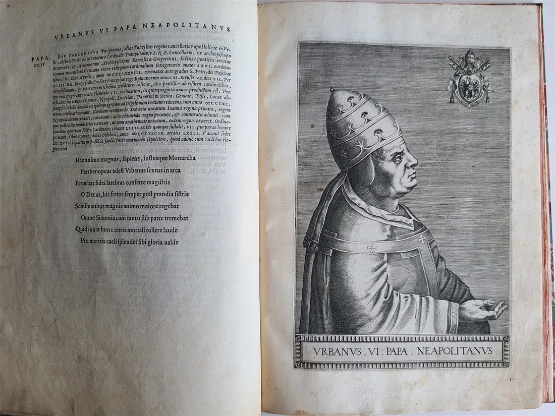 1568 ILLUSTRATED w/28 POPE PORTRAITS XXVII PONTIFICUM ELOGIA ET IMAGINES antique - 4