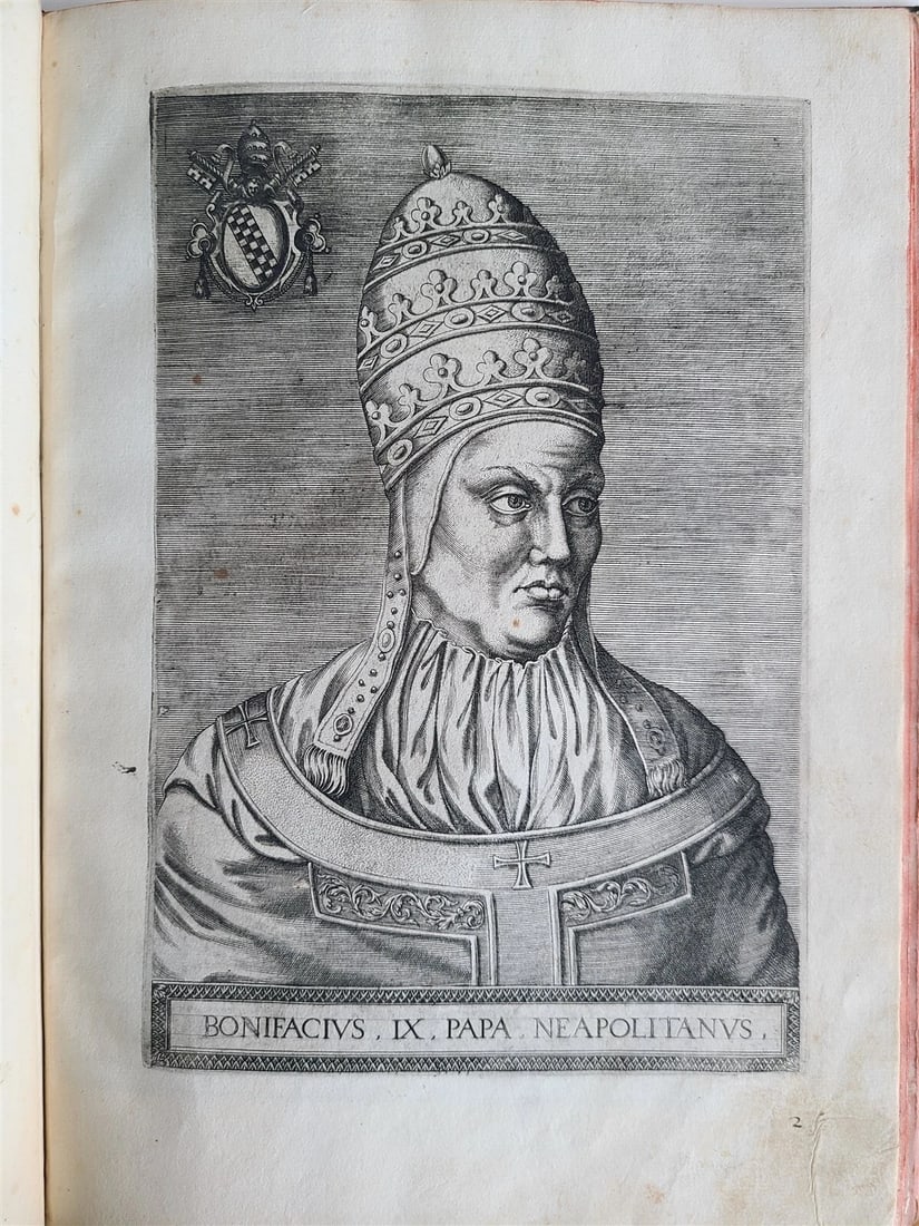 1568 ILLUSTRATED w/28 POPE PORTRAITS XXVII PONTIFICUM ELOGIA ET IMAGINES antique - 5