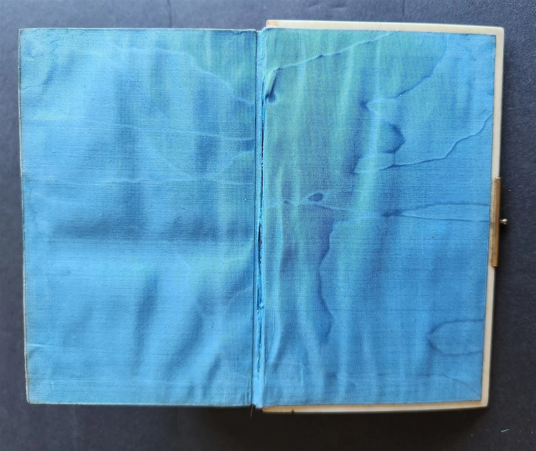 1890s COMMON PRAYER BOOK in ENGLISH antique NICE BINDING w/ APPLIED CROSS - 12