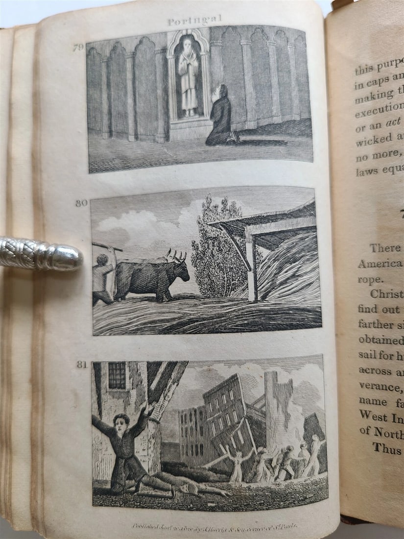 1823 SCENES in EUROPE antique illustrated CHILDRENS BOOK - 19