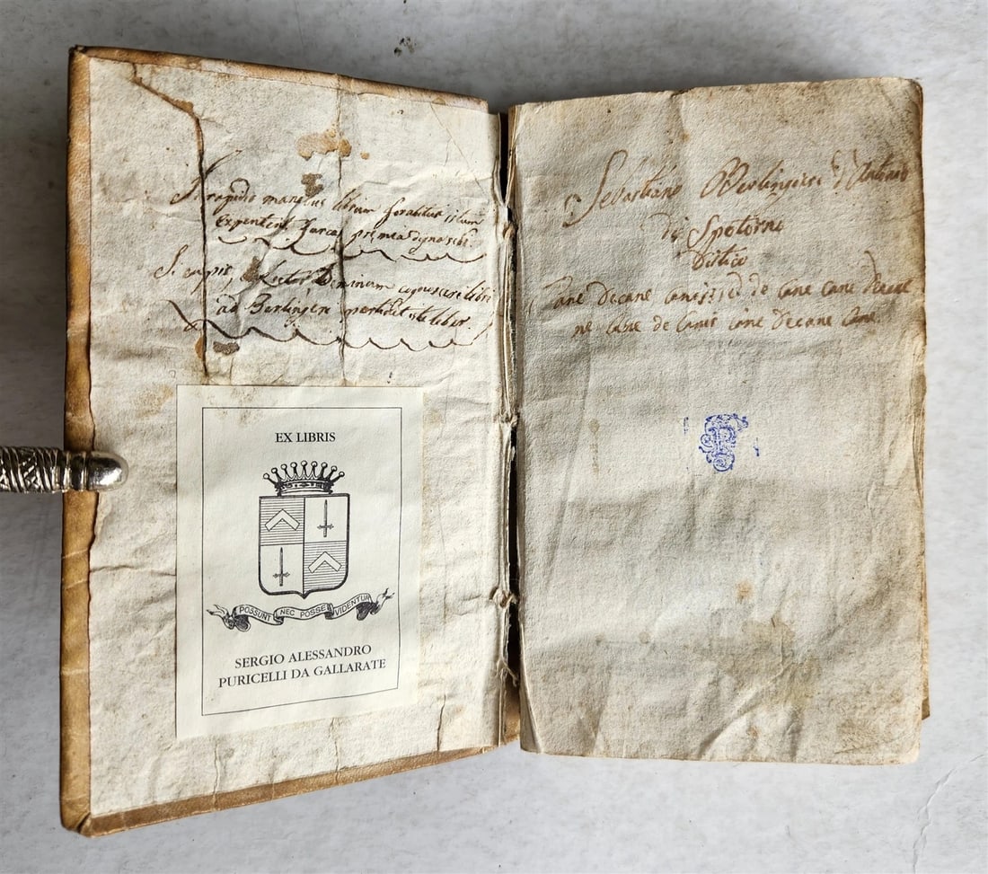 1819 DE ARTE RHETORICA by P. DOMINICO DECOLONIA antique VELLUM BOUND - 4