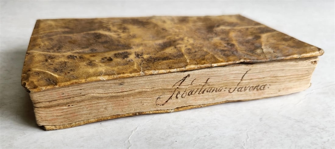 1819 DE ARTE RHETORICA by P. DOMINICO DECOLONIA antique VELLUM BOUND - 5