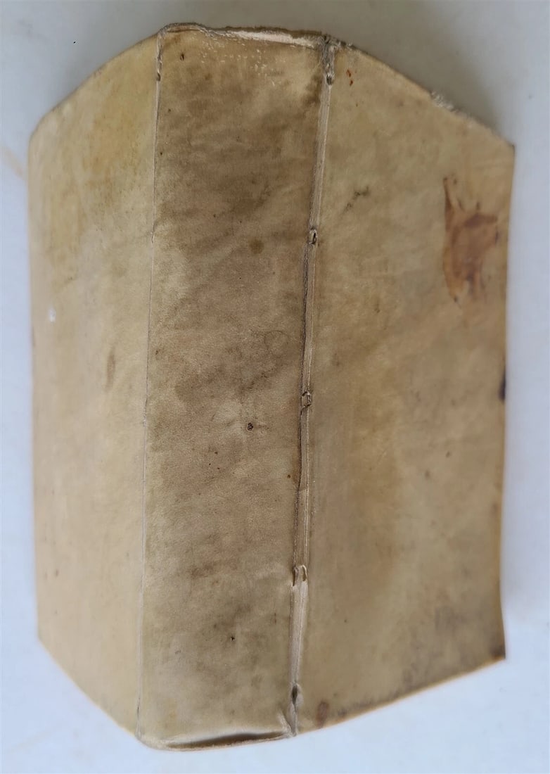 1643 ARISTOTLE Aliorumque problemata ANTIQUE vellum binding - 3