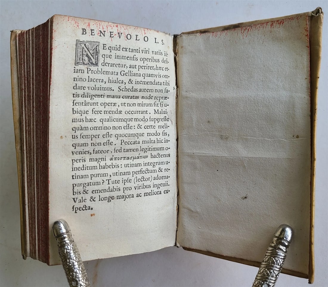 1643 ARISTOTLE Aliorumque problemata ANTIQUE vellum binding - 7