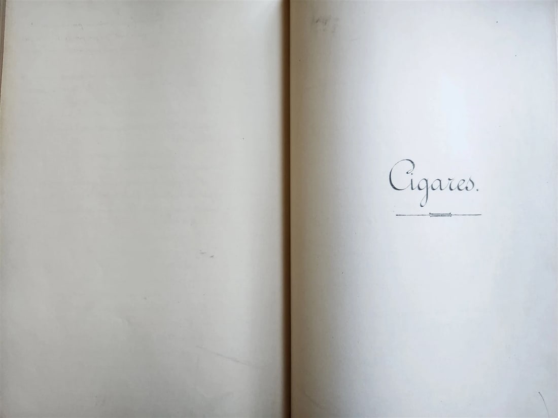 1893 TOBACCO FABRICATION COURSE antique FRENCH MANUSCRIPT COLLOTYPE illustrated - 19