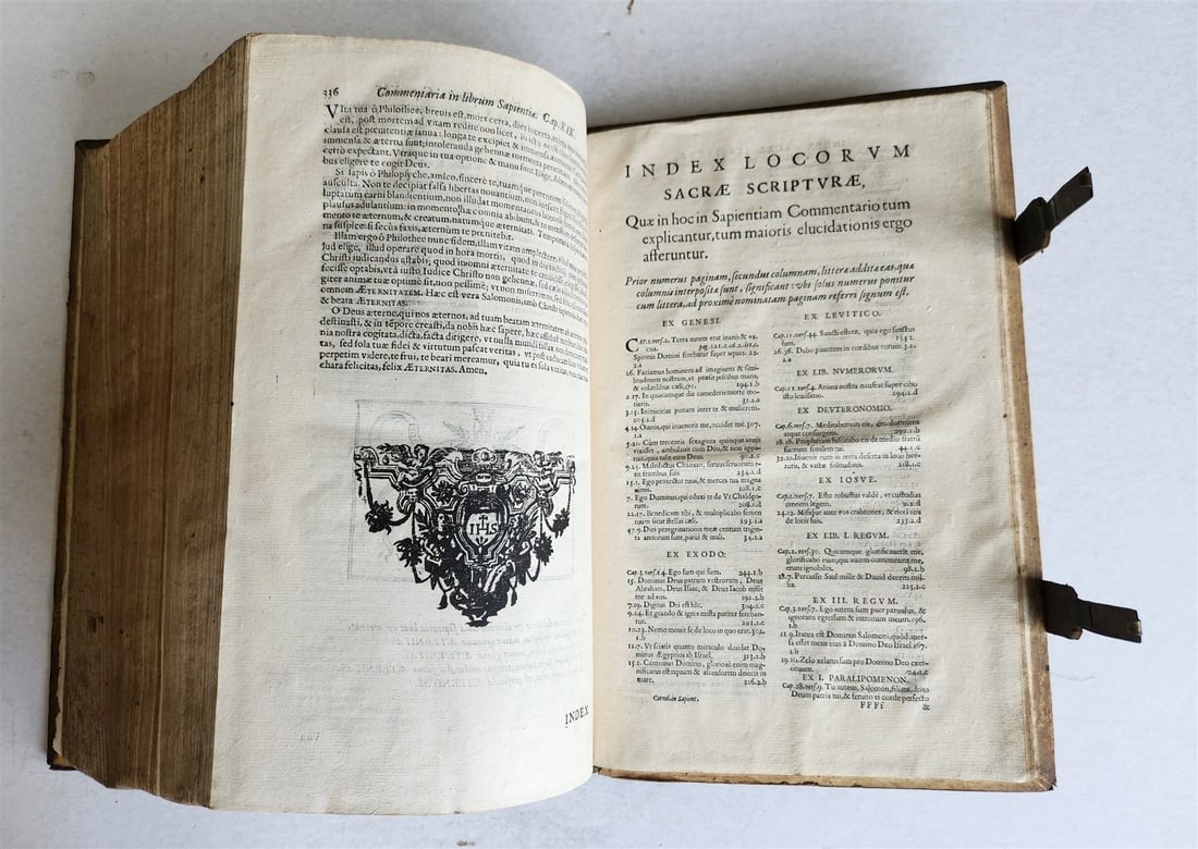 1657 Commentarii in ecclesiasten by CORNELIO LAPIDE antique PIGSKIN FOLIO - 18