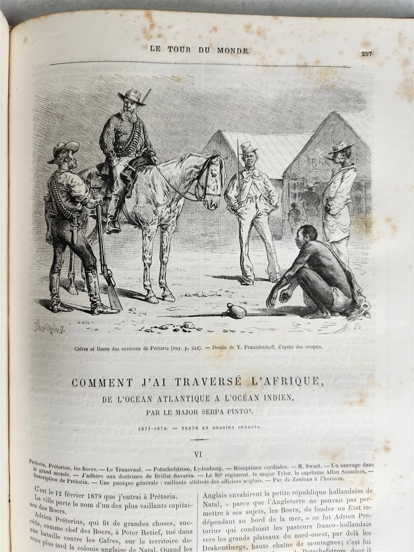 1881 HISTORY of VOYAGES ILLUSTRATED antique AFRICA USA MEXICO SYRIA GREECE - 6